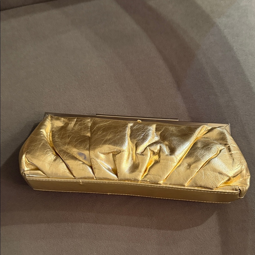 Elegant Gold Clutch Bag
